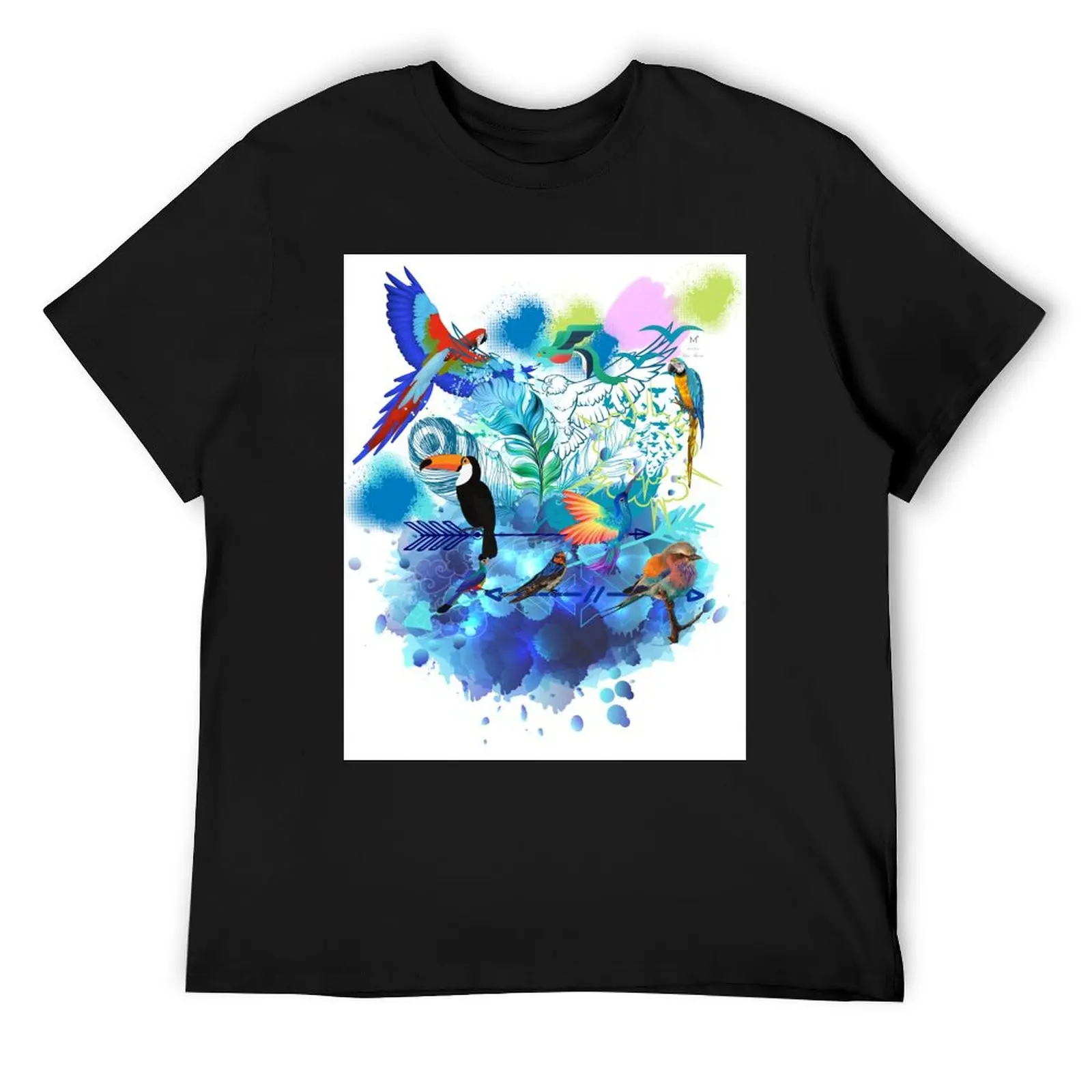 

Tropical Feather T-Shirt aesthetic clothes oversized graphic tee oversizeds graphic t shirts mens shirts graphic tee