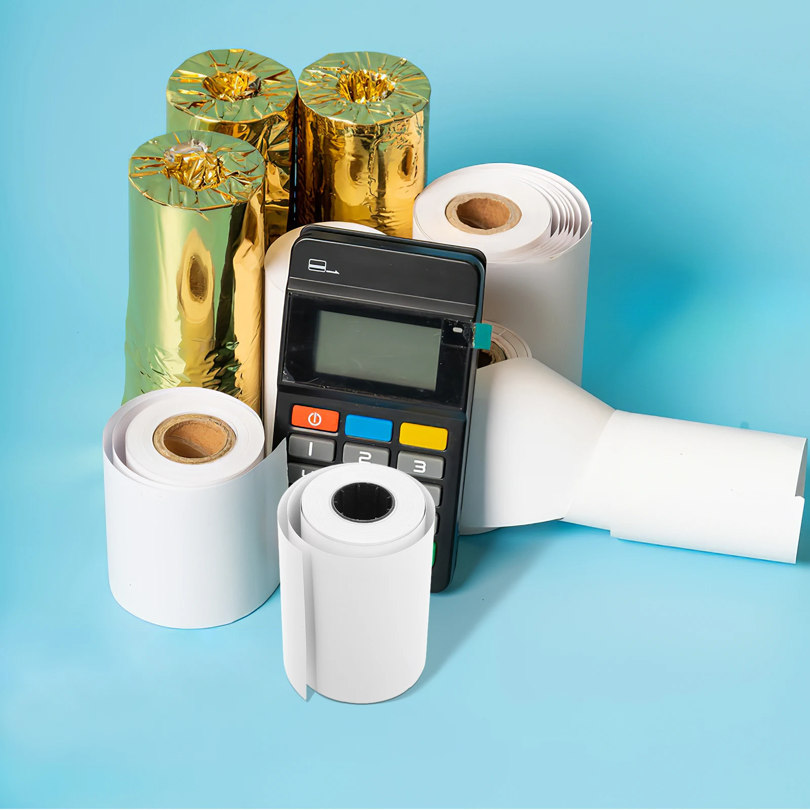 

1pcs 80x50 Thermal Kitchen Print Queue Compatible POS Cash Adding Machine Paper Roll Receive Register Supplies