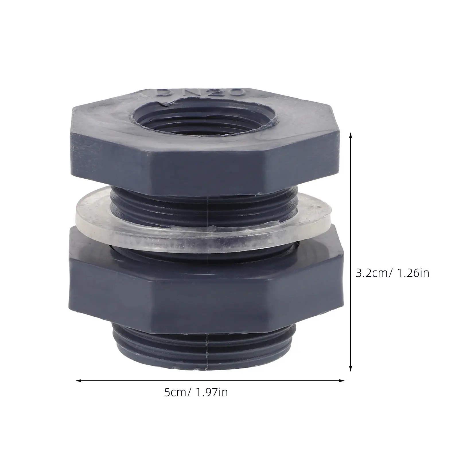 2 Pcs Hose Connector Aquariums Fitting Accessories Water Tank Pvc Pipe Fittings Rain Barrel - view 3