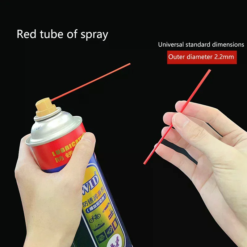 Agent Small Tube Red Extended Type Cleaning Carbon Tool Cylinder Bi Cleaning Spray Nozzle Throttle Valve Special Use Cleaning