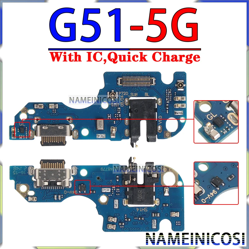 Usb Dock Charger Connector Ports for Motorola Moto G51 G71S G31 G41 G22 G32 G42 G52 G62 G72 G82 5G Charging Board Module Flex