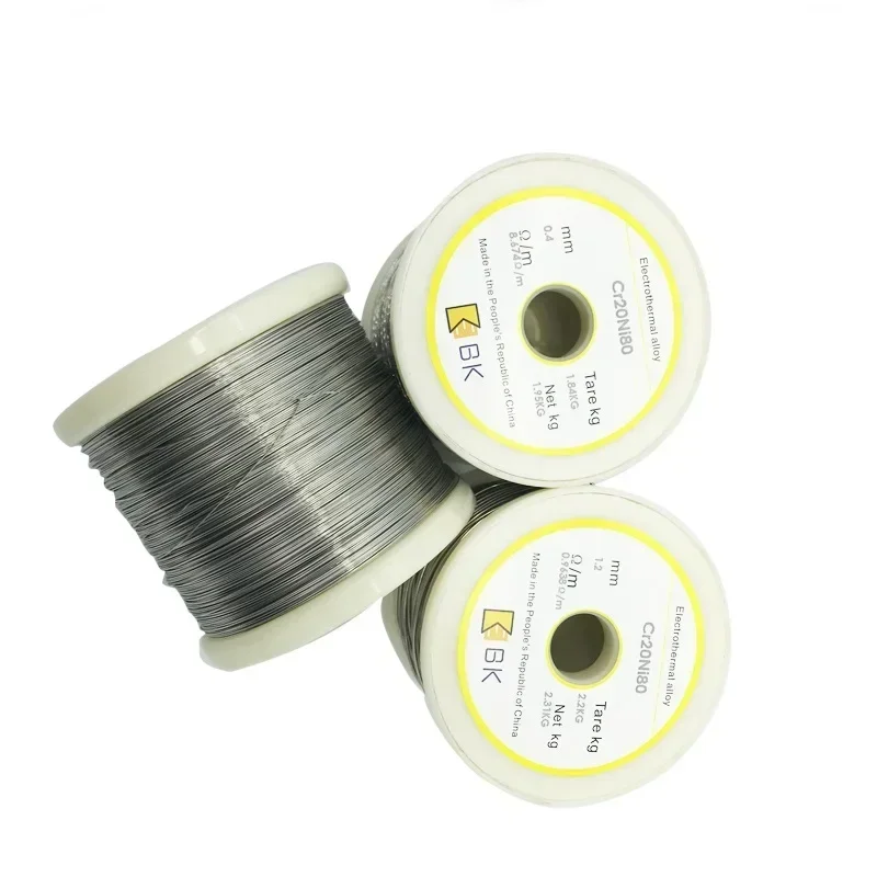 1kg Cutting Foam Resistance Heating Wires Cr20Ni80 Heating Wire 0.1mm-4.0mm Nichrome Wire Industry