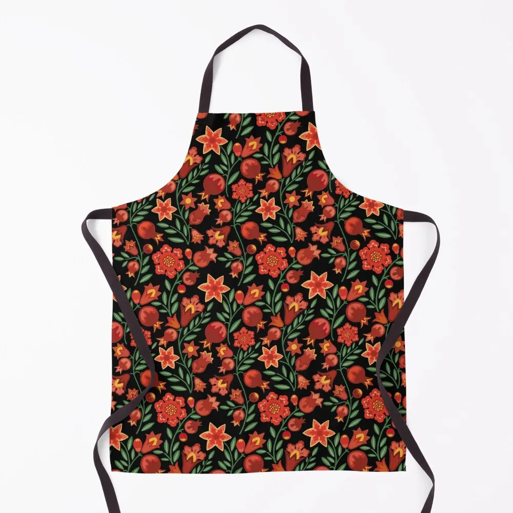 

Pomegranates Apron For Man Chef Accessory Waiter Uniforms Apron