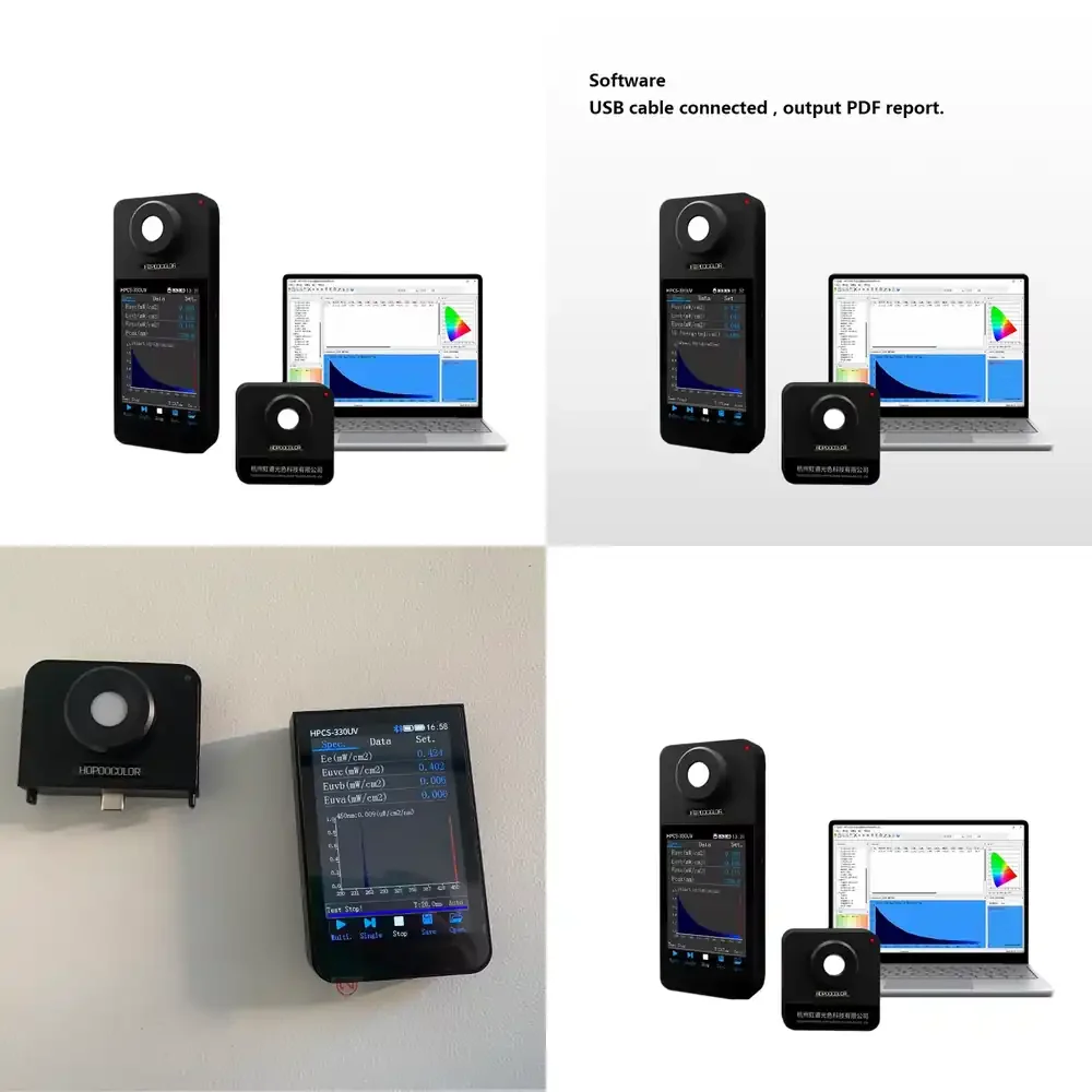 

for HPCS330UV Bluetooth Portable Spectrometer 230-450nm UV Spectrometer for Lab Analysis Scientific Research Education