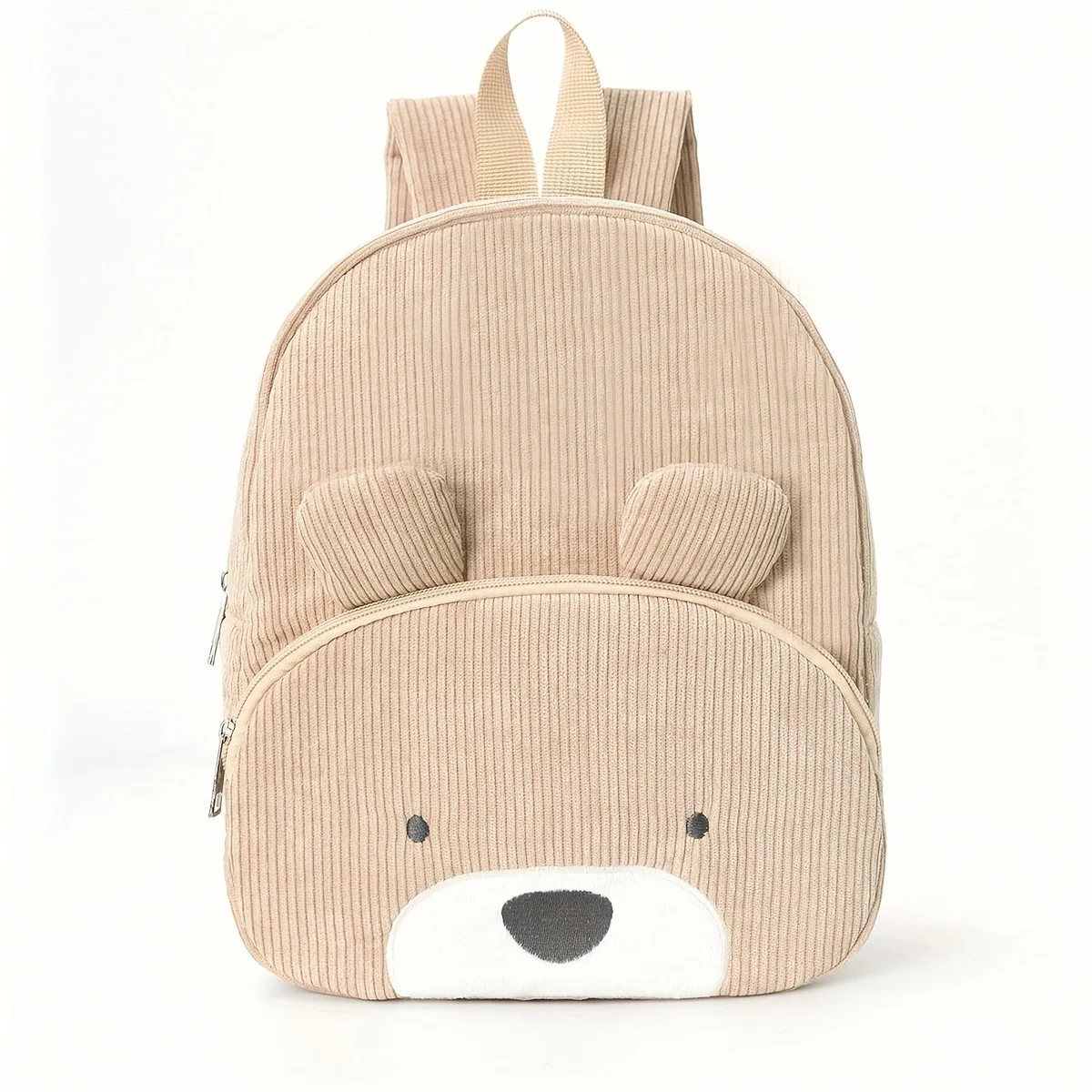 Corduroy Backpack Large Capacity Student Cartoon Bear Schoolbag Fashion Casual High Value Cute Backpack