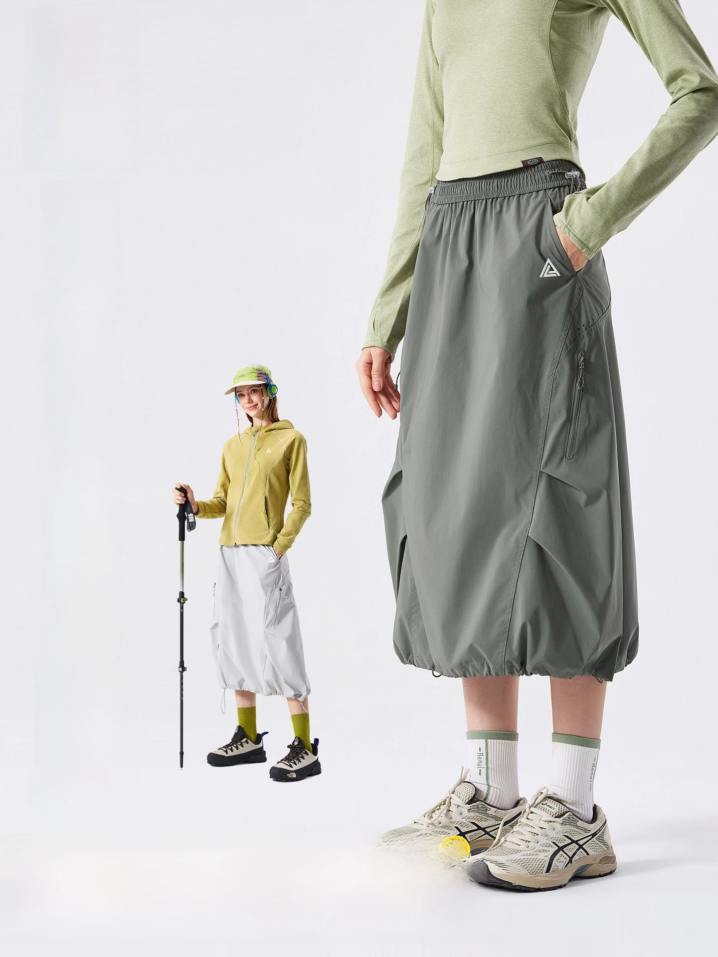 LAZY DAY  Three Waterproof Function Workwear  Skirt Women Lightweight Hiking And Climbing Sport A-Line Skirt