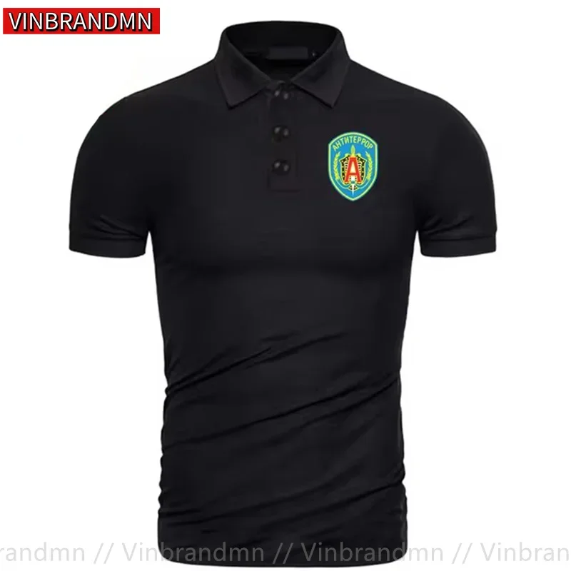 Russian Spetsnaz Alpha Group FSB Special Forces Polo Shirt Men Summer Cotton Short Sleeve Polo Shirts Man New S-2XL Polo T Shirt view 2