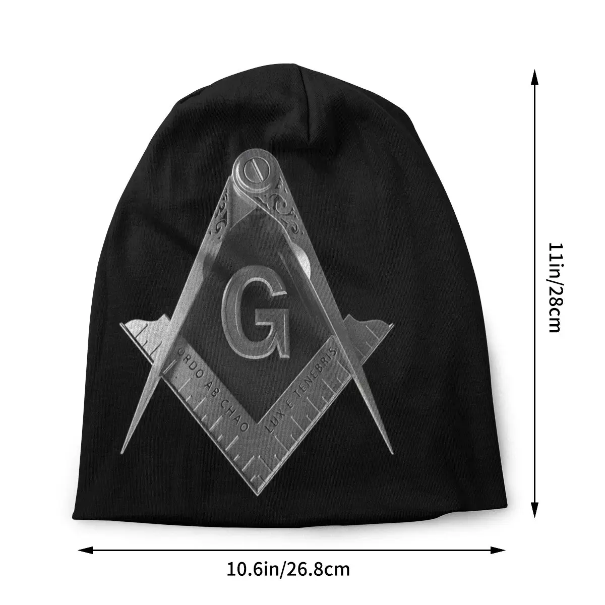 Thin Bonnet Hats Freemason Compass Mason Men Women's Silver Masonic Cap Hip Hop Skullies Beanies Caps