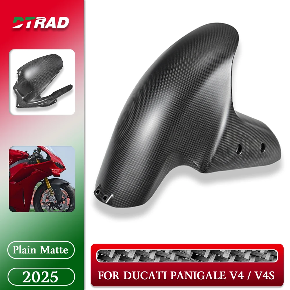 

New For Ducati Panigale V4/S 2025 Motorcycle Real Carbon Fiber Front Rear Wheel Mudguard Fender Guard Flap Accessories Fairing