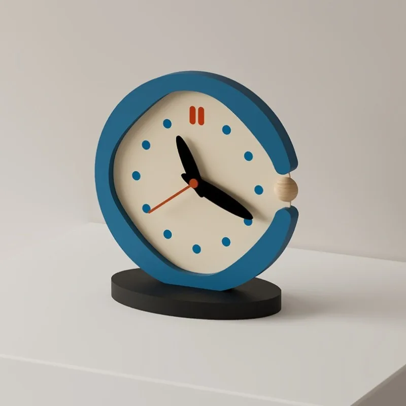 Retro Table Clock Living Room Desk Clocks Decorative Luxury Tabletop Watch Aesthetic Bedroom Desktop Watches Tables Decorations