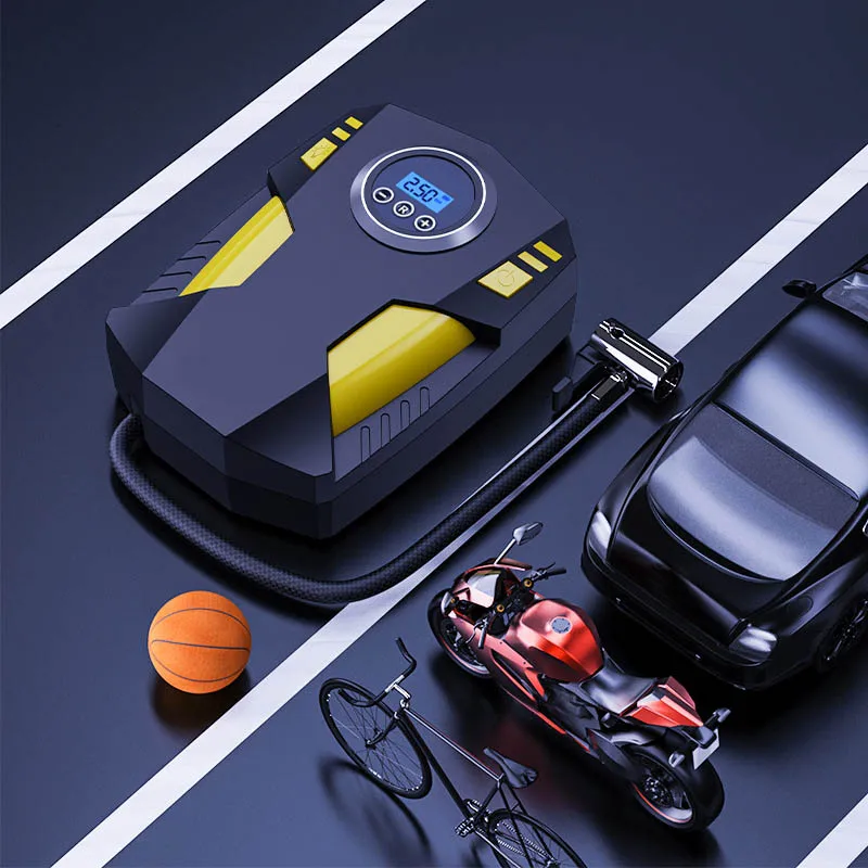 120W Car Air Compressor DC 12V Digital Tire Inflator Air Pump 150 PSI Auto Air Pump for Car Motorcycle Tire Pump With LED Light