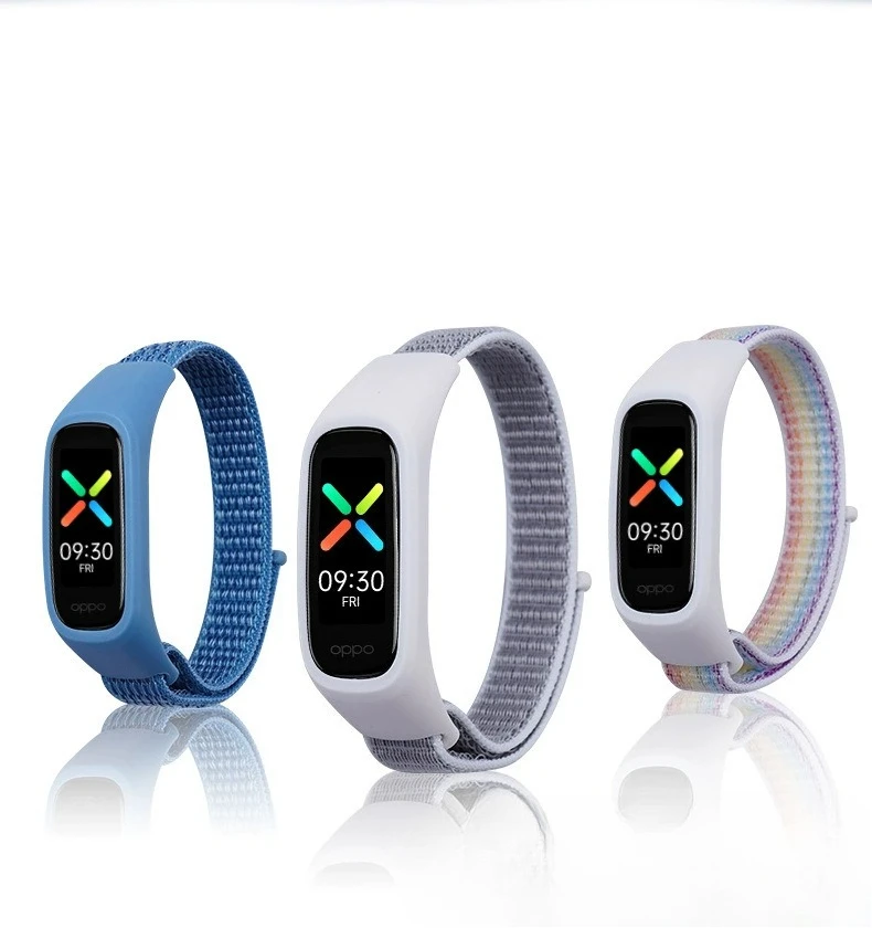 Integrated Nylon Loop Strap Suit for Oppo Watch Band Sport Nylon Loop Watch Strap