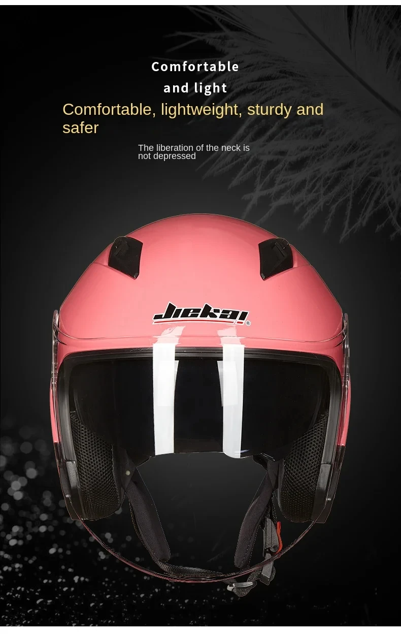 Motorrad Helm Männlich Weiblich Vier Jahreszeiten capacete para motocicleta cascos para moto Doppel Objektiv – Detail 5
