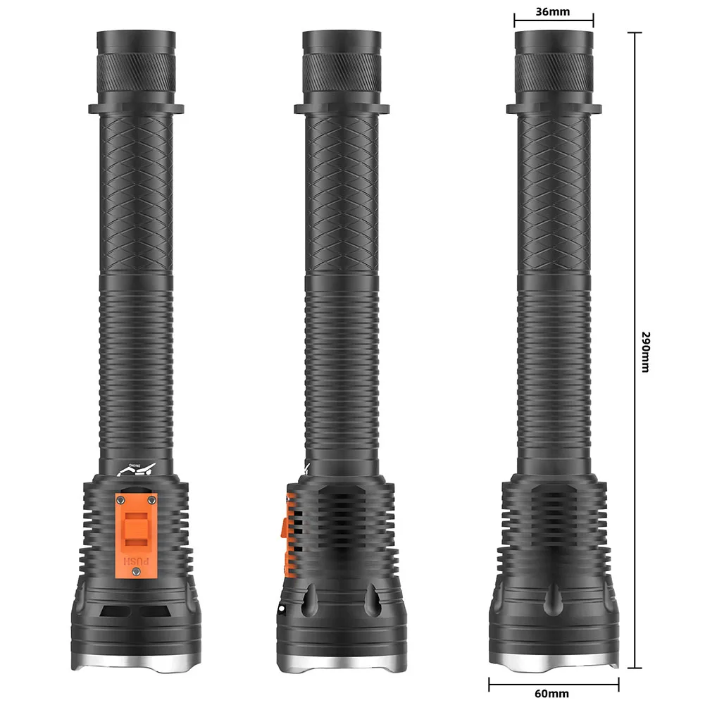 

LED Diving Light Diving Flashlight Outdoor Adventures Diving Flashlight Button Switch Type IPX8 Waterproof Grade