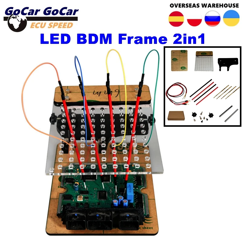 BDM-Rahmen 2 IN 1 Multifunktionsgerät mit 4 Sondenstiften ECU-Chip-Tuning-Tool Flasher Tester BDM-Rahmen Pro für KESS für KTAG