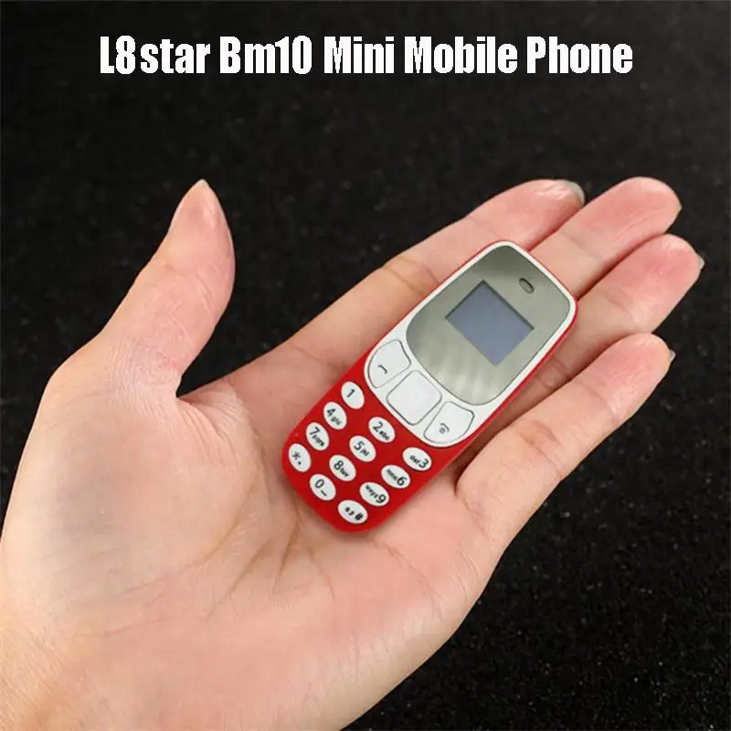 L8star Bm10 Mini Mobile Phone Dual Sim Card With Mp3 Player FM Unlocked Cellphone Voice Change Dialing Phone Wireless Headset