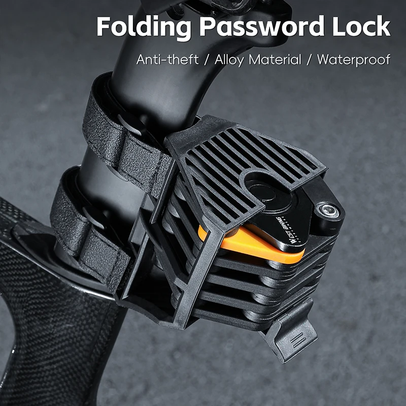 WEST BIKING Bicycle Portable Folding Lock 3-Key/4-Digit Code Upgrade Heavy Duty Anti-Theft for Bike Motorcycle Electric Scooter
