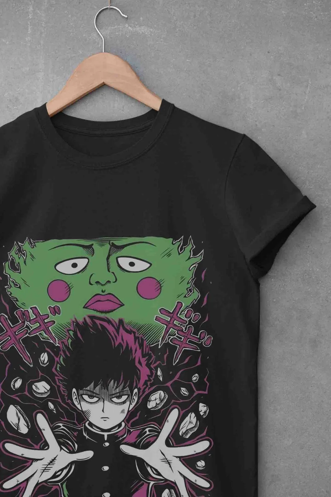Mob Psycho 100 Shirt Shigeo Kageyama Tshirt Reigen T-Shirt Ritsu Teru Anime Tee view 3