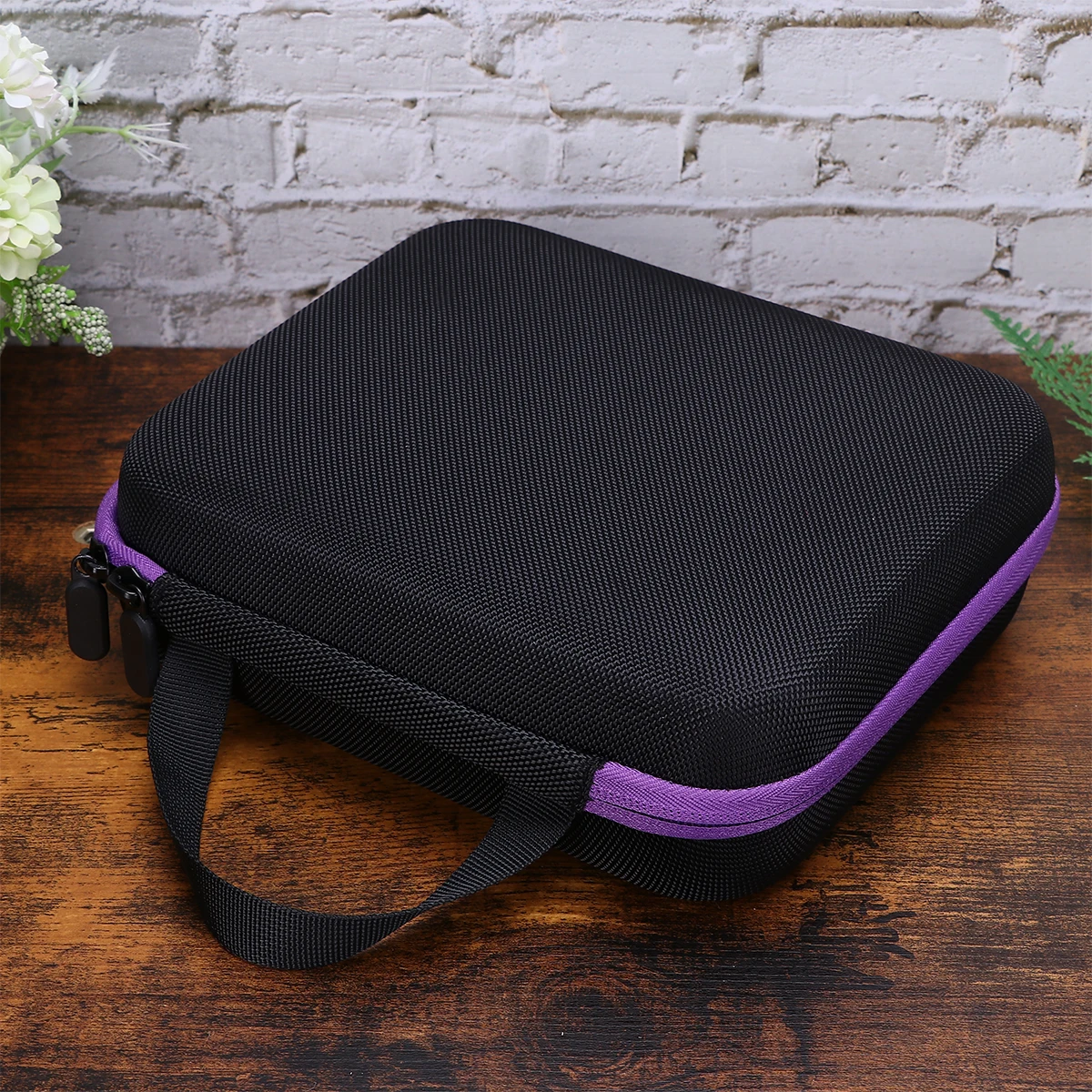 

1pc Essential Bag 15ml Bottle Portable Makeup Essential Oil Bag Travel Zipper Home Use Cosmetics Storage Organizer