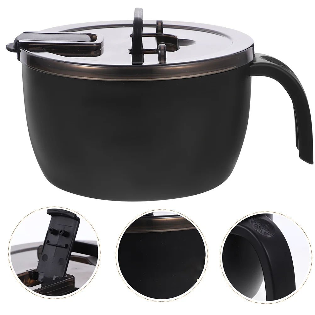 

1Pcs Instant Noodle Bowl Creative Salad Rice Dessert Container Heat Resistance Kitchen Supply Chic Exquisite Design Easy Clean