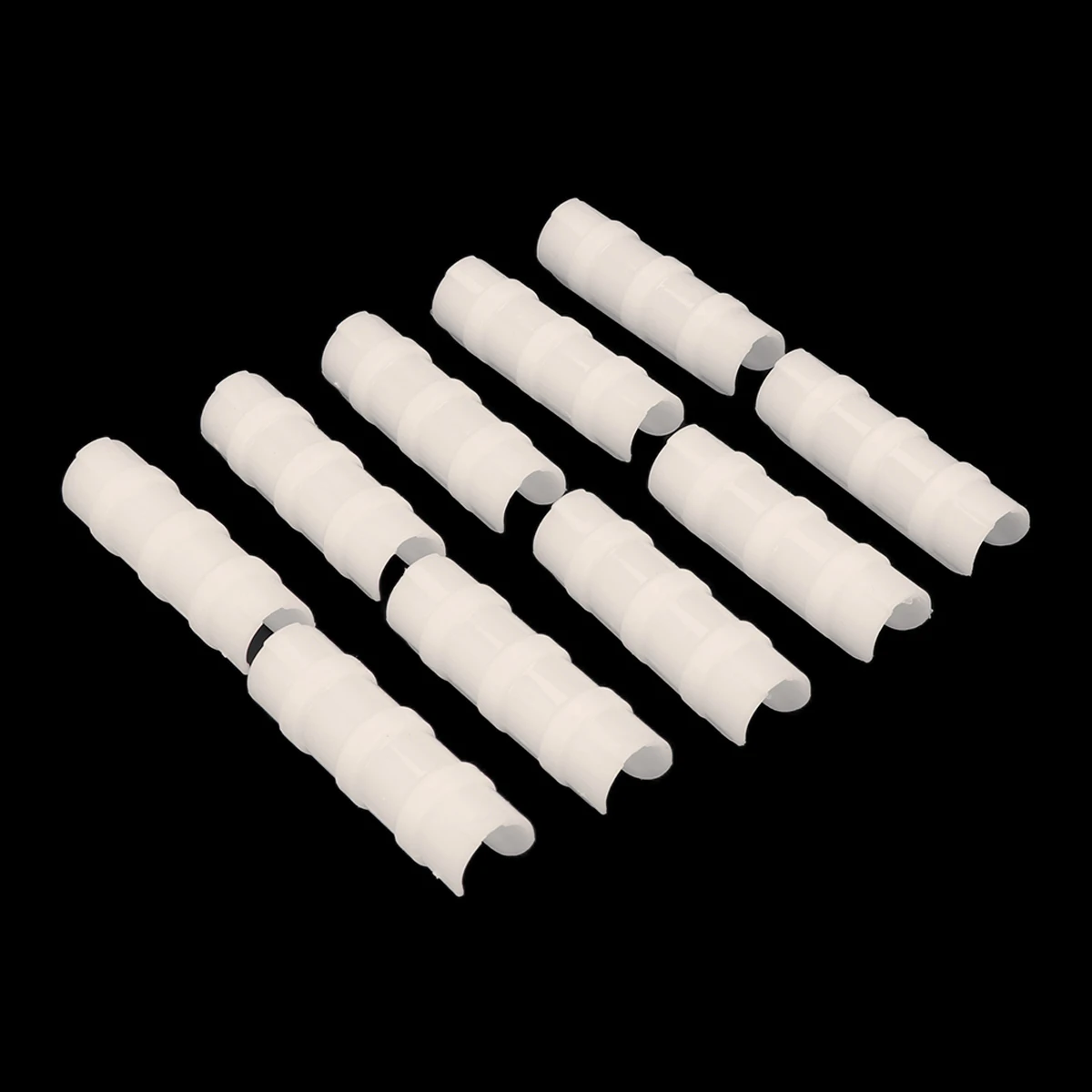 

10 pcs Abs High Strength Snap-In Buckle For 24-26Mm Pipe Greenhouse Accessories Garden Shade Net Fixing White
