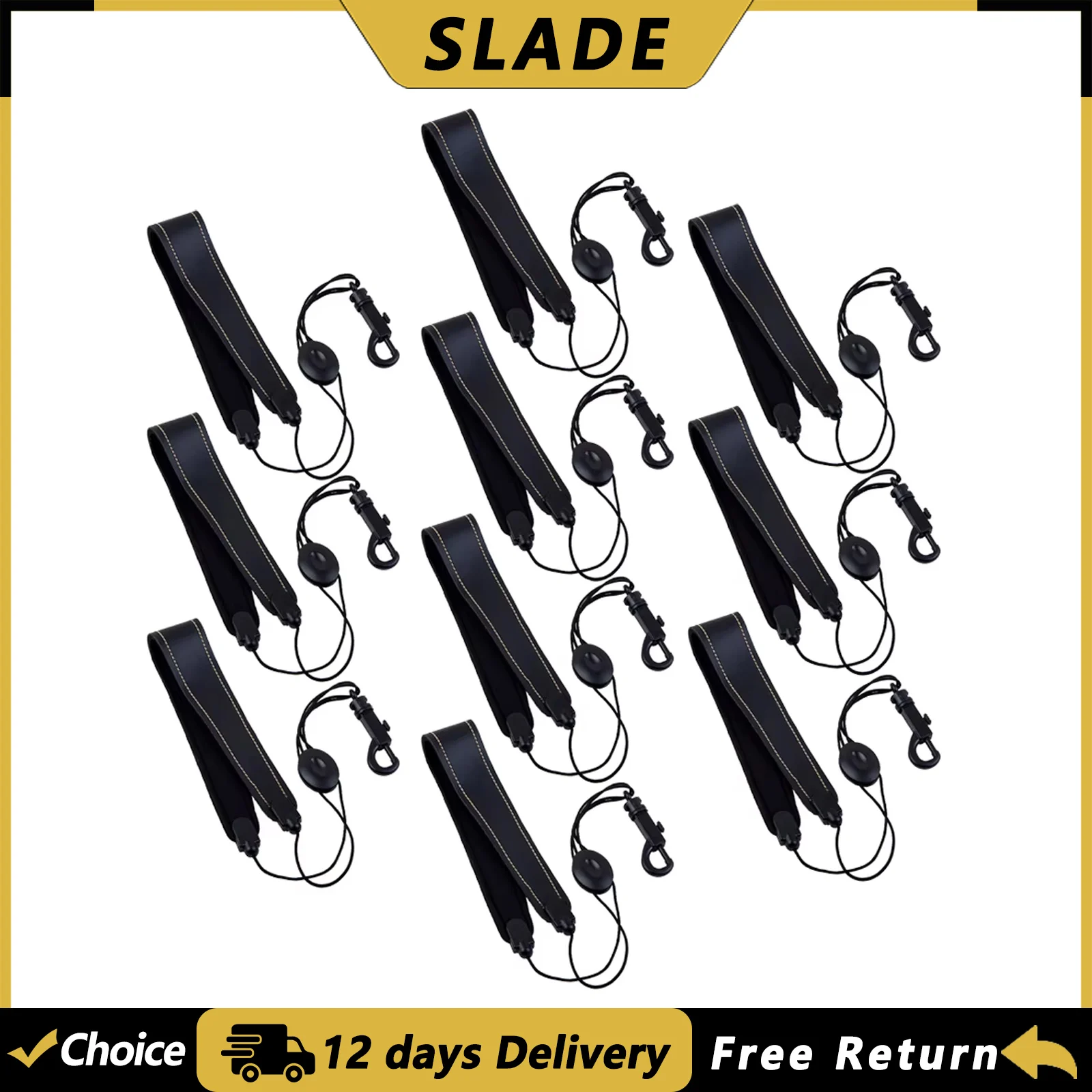 SLADE Alt-, Tenor- und Sopransaxophon-Gurt, Saxophon-Ledergurt für Schulter und Nacken, Holzblasinstrument-Teile & Zubehör