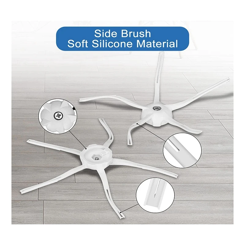 قطع غيار للمكنسة الكهربائية Roborock ، فرشاة جانبية ، مرشح HEPA ، وسادات الممسحة ، ممسحة ، متوافقة لـ S7 ، T7S ، الملحقات