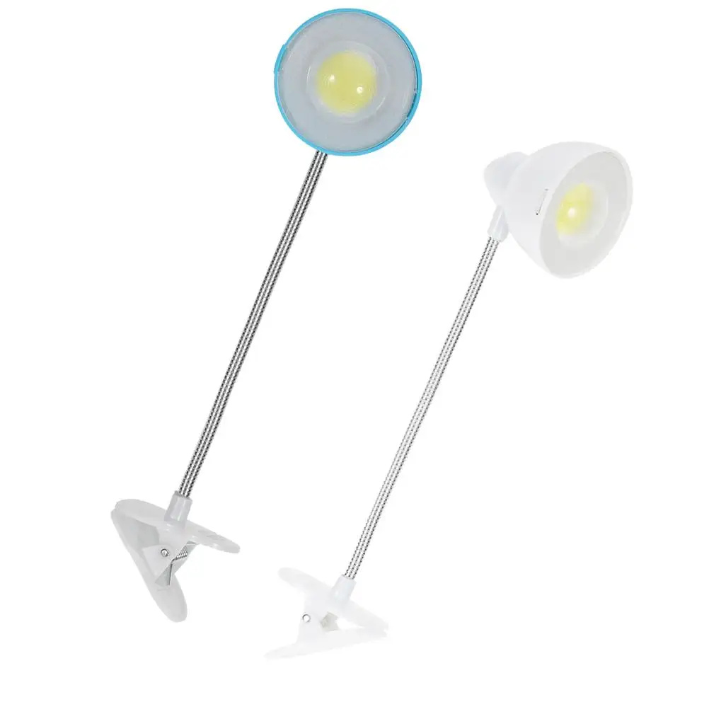 

2 Pcs Book Light Cool LED Desk Lamp Eye Clamp Nail Clip on for Bed Usb Reading Headboard Protection