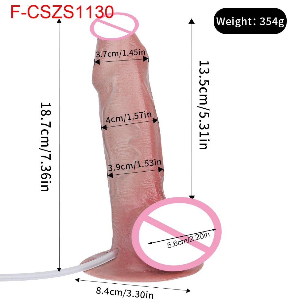 SXXY Foreskin Ultra Realistic Squirting Anal Plug Skin-Friendly Real Touch  Ejaculating Dildo Flexible Erotic Couple Sex Toys - view 2