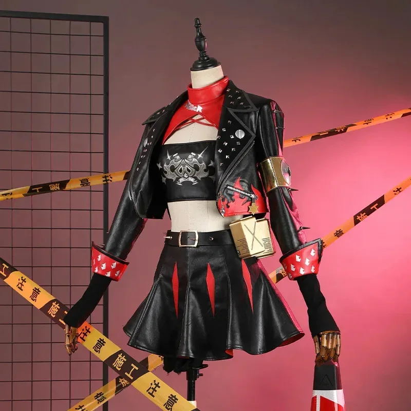 【Wetrose】متوفر في المخزون أزياء تنكرية باللون الأبيض ZZZ Zenless Zone Zero مجموعة كاملة من الشعر المستعار لعيد الهالوين وعيد الميلاد