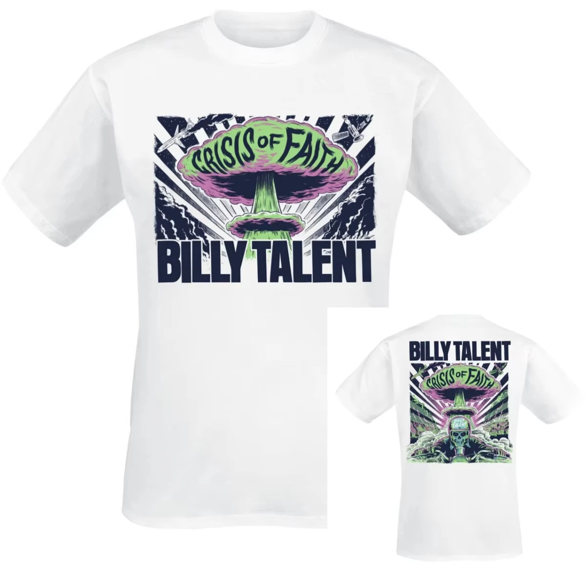 Explosion Billy Talent Band T-Shirt Cotton Graphic Tee Men Women Summer Streetwear