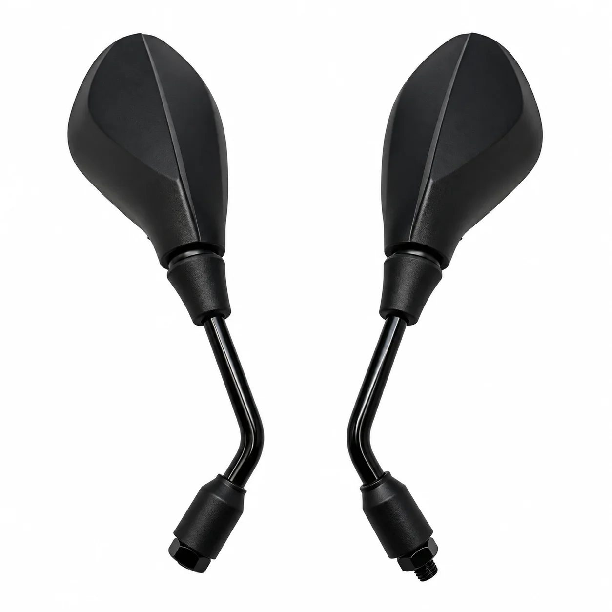 Universal M8/M10 Left‑Right Thread Motorcycle Rear‑View Mirror Adjustable ABS Iron Stem for Street Bike Electric Scooter 4