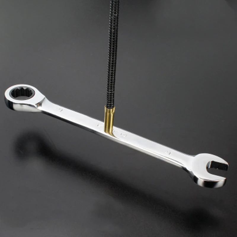 550mm Foldable Strong Magnetic Pickup Tool Metal Flexible Pick Up Tool Suction Bar Magnet Spring Grip Grabber Portable Hand Tool