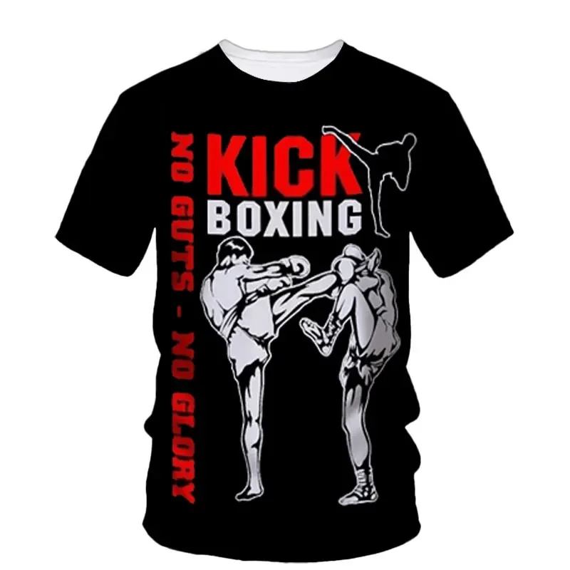 Customized Artificial Taekwondo Shirt with Martial Arts Sand Print, Round Neck Short Sleeved Top,  Quick Drying, Fashionable