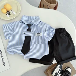 DIIMUU Baby Boys Clothing Sets T-shirt + Shorts Kids Girl Outfits Suits Children Summer Wear Infant Toddler Tee Shirts + Pants