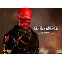 Hottoys HT 1/6 MMS167 Captain America Red Skull Red Villain Skull Hugo Movable Soldier Toys Figure Hobby Collection