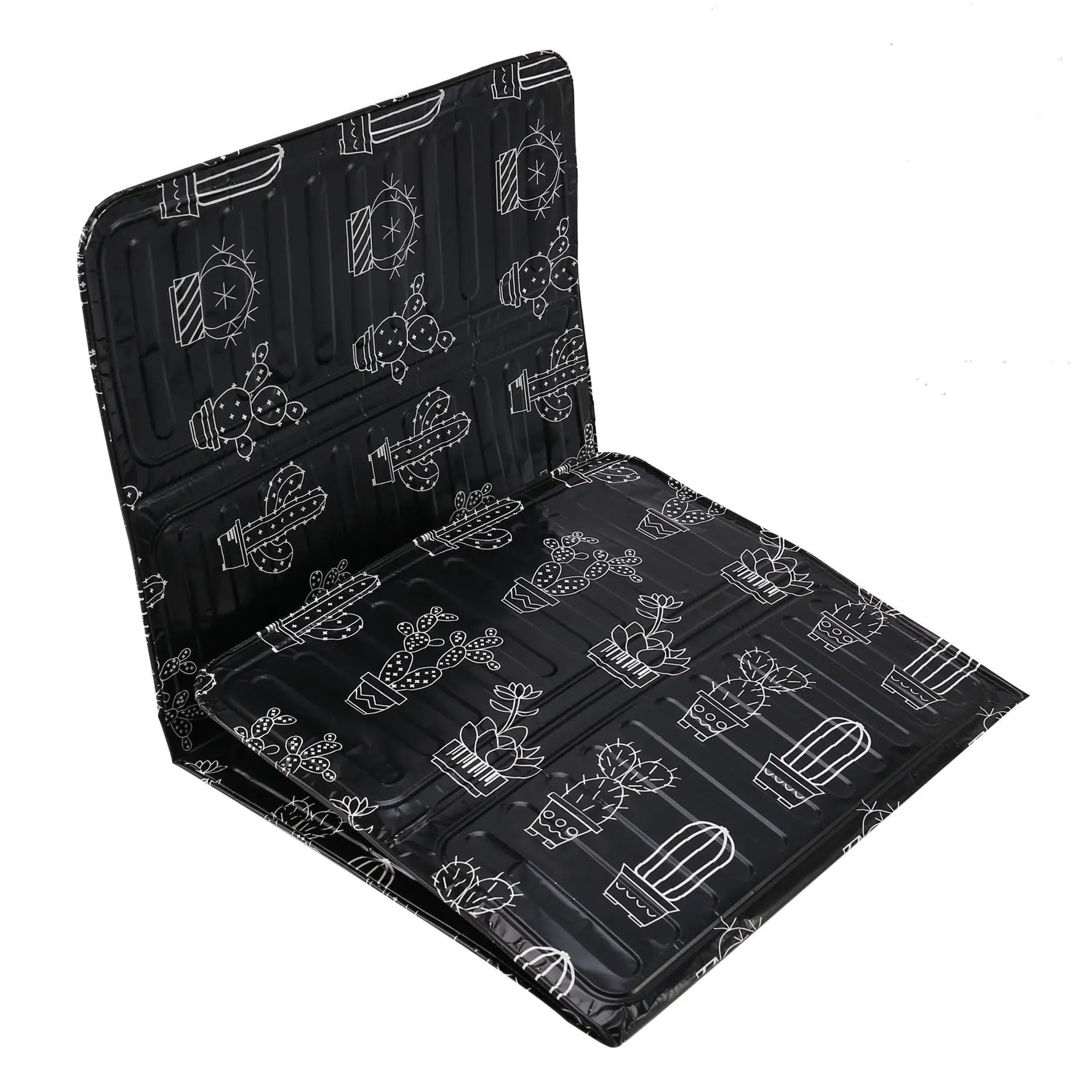AS94-2Pcs Kitchen Grease Aluminum Foil Insulation Block Oil Splash Board Cooking Hot Baffle Tin Foil Sheet Black