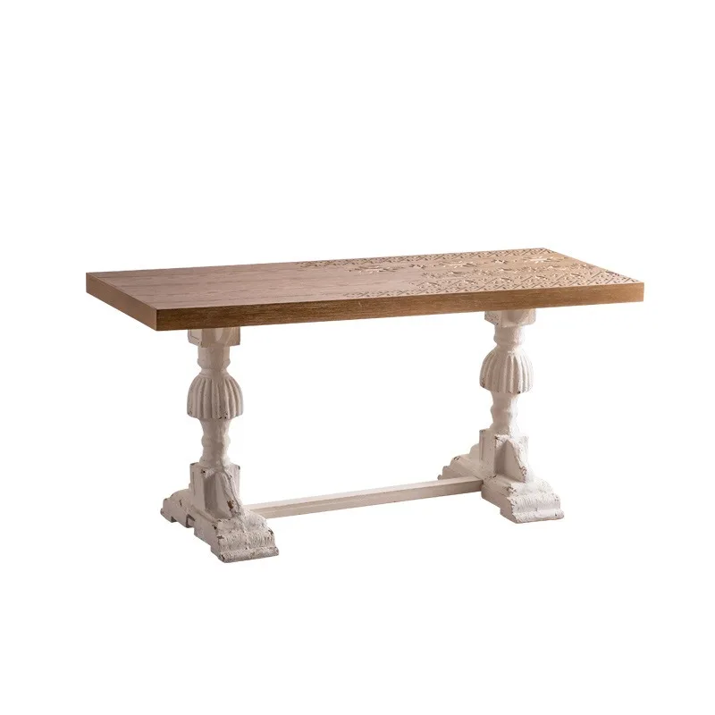 

Homestay American engraved reception table Household desk