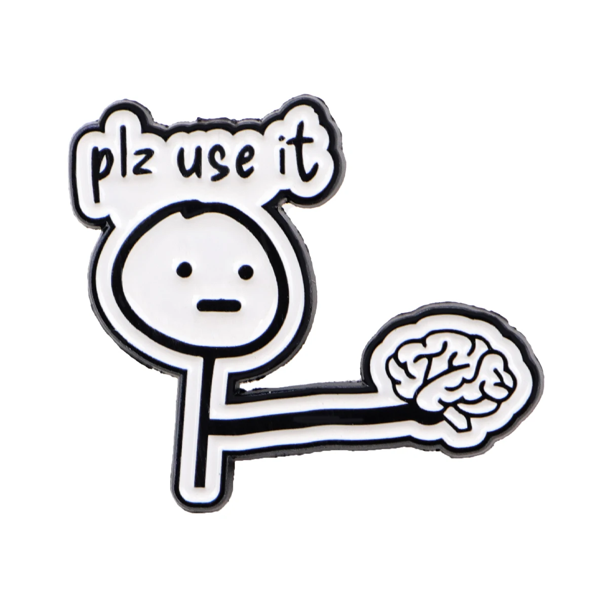 Humorous Enamel Pin My Brain Brooch Pines Lapel Pins Badge on Backpack Clothing Accessories Funny Jewelry Friends Gifts