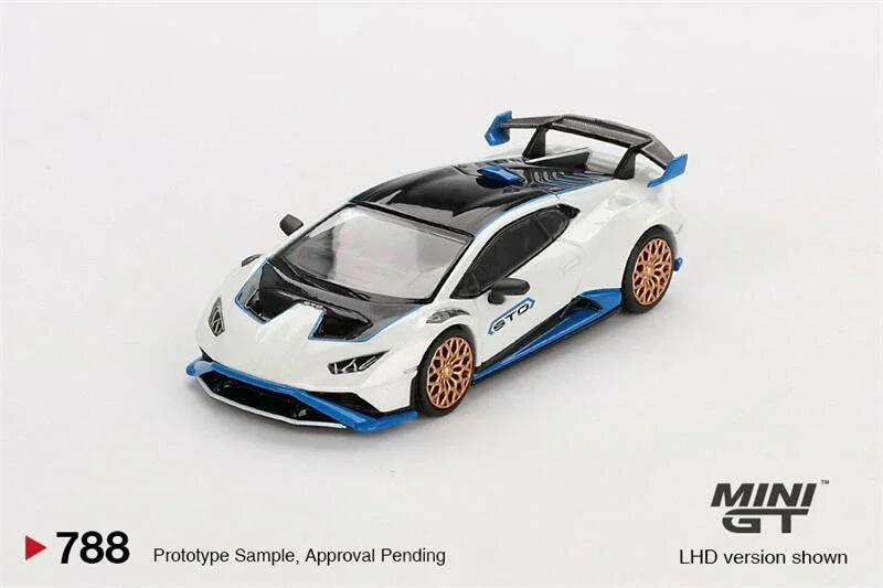 (الطلب المسبق) سيارة MINI GT 1:64 Huracán STO Bianco Asopo LHD Diecast Model