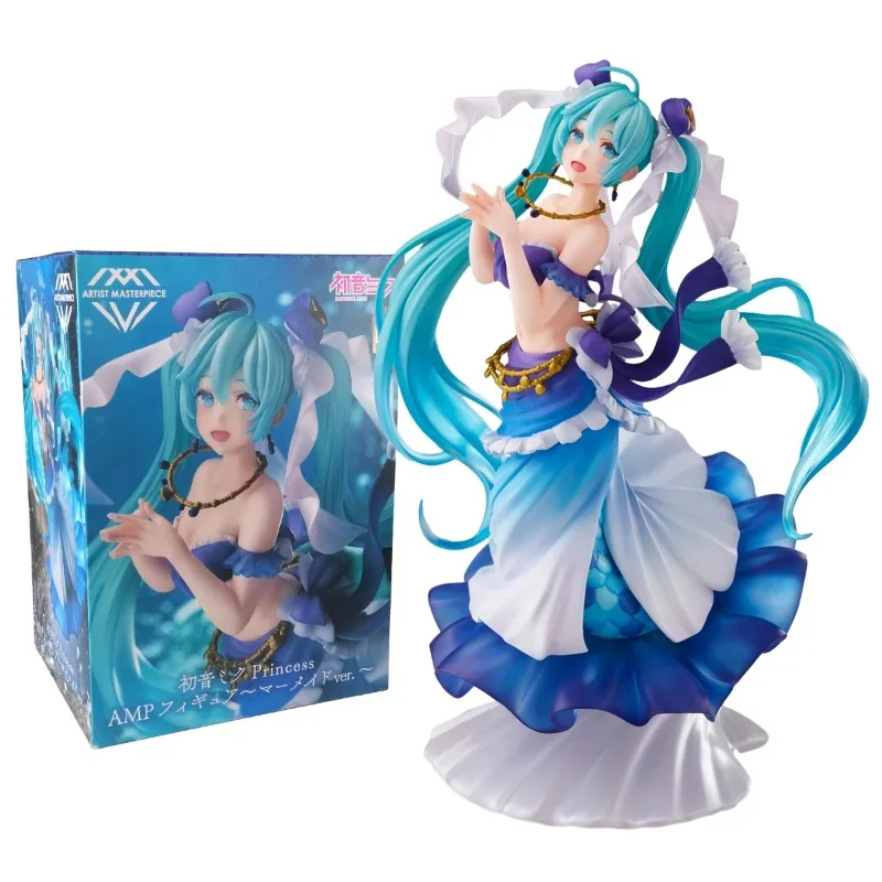 

24CM Anime peripheral toy Hatsune Miku Mermaid statue PVC Action Figure Collectible Model Toy boxed