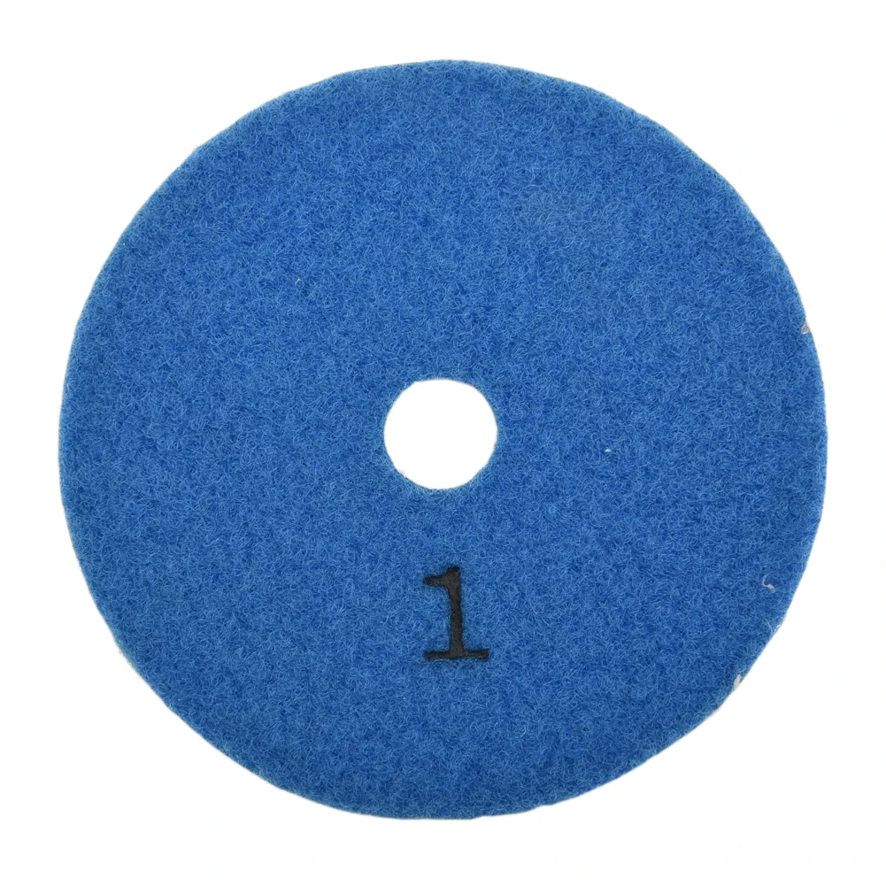 1pcs 4 Inch Diamond Polishing Pad  Wet/Dry 3 Step Granite Marble Flexible Resin Sanding Disc Ceramic Stone Polisher Disc