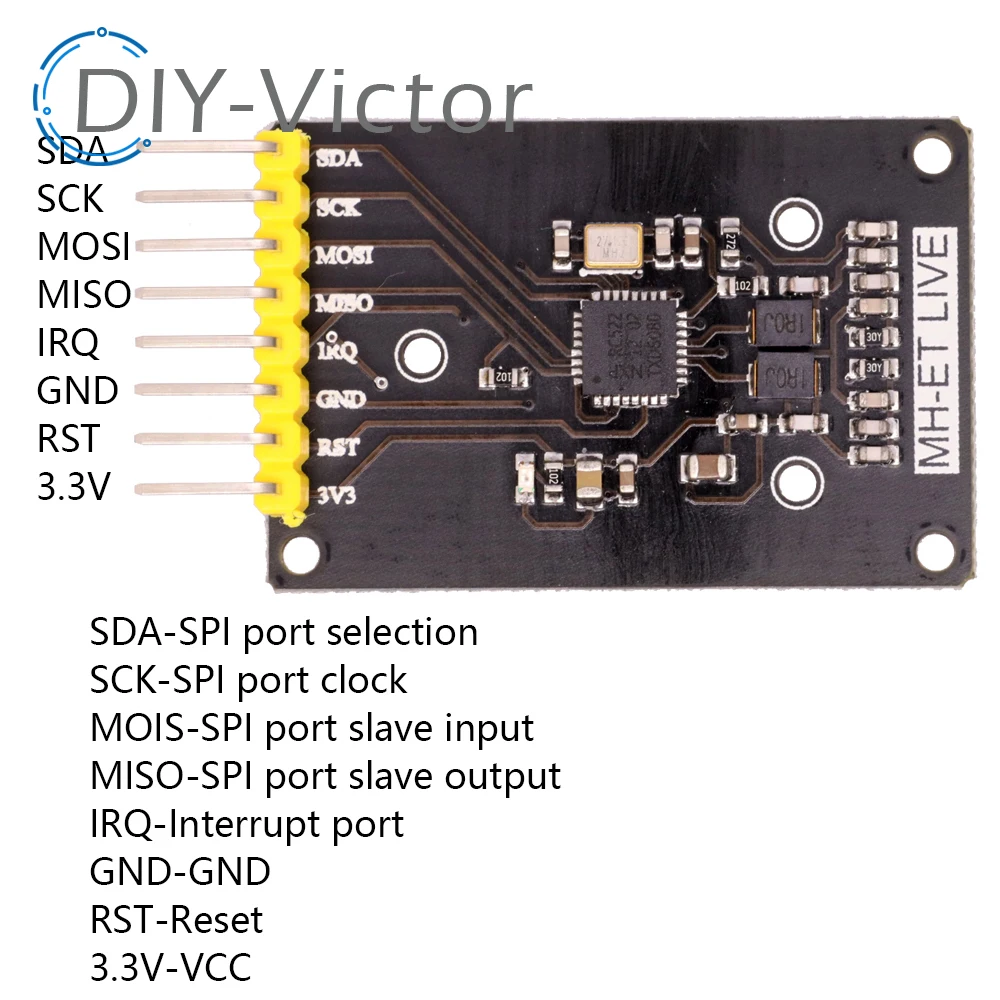 RFID Module RC522 Mini Kits S50 13.56 Mhz 6cm With Tags SPI Write & Read for Arduino Uno Board 2560 Modul