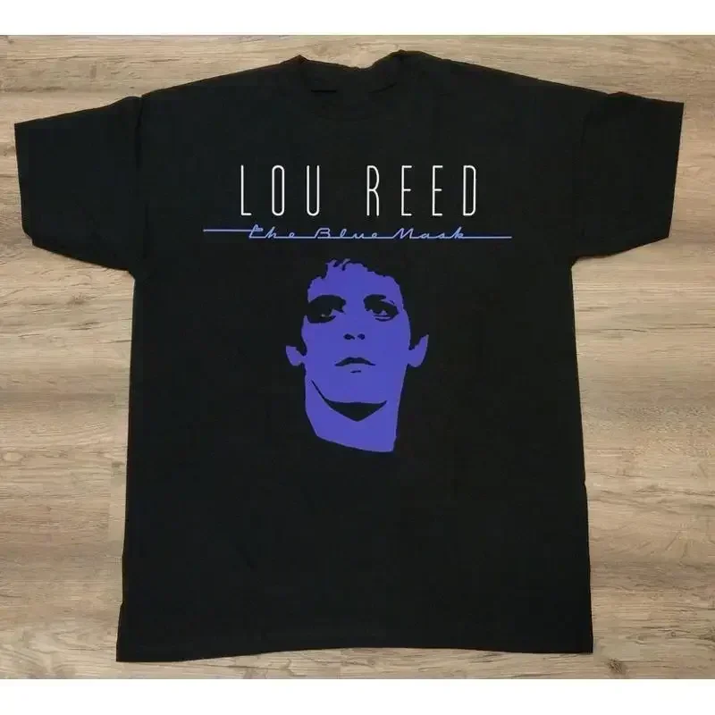 Hot Trend Lou Reed The Blue Mask Black Cotton Full Size T Shirt