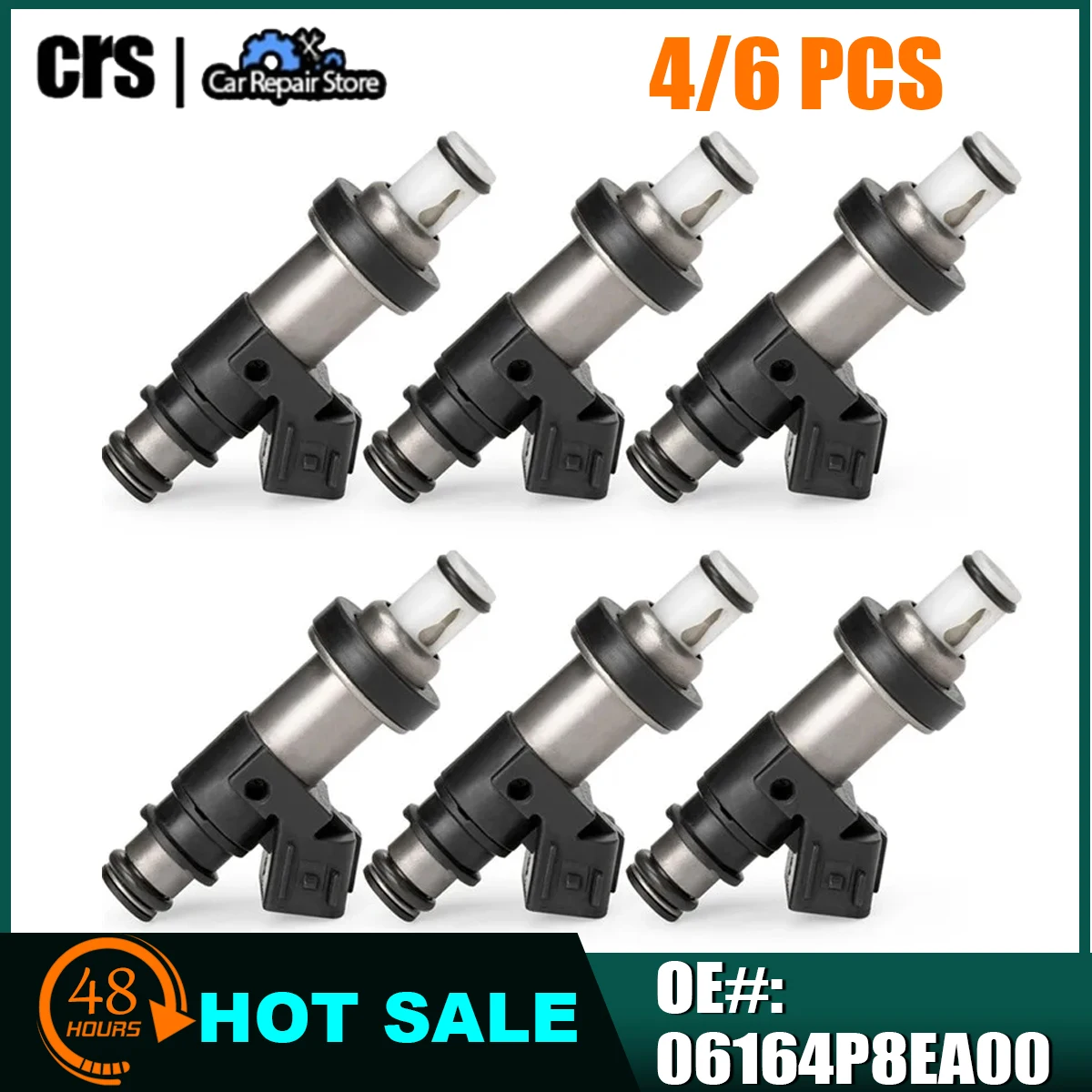 4/6pcs Remanufactured Fuel Injectors 06164P8EA00 For Acura TL CL MDX For Honda Pilot Odyssey 3.2L 3.5L 842-12279 155-0365