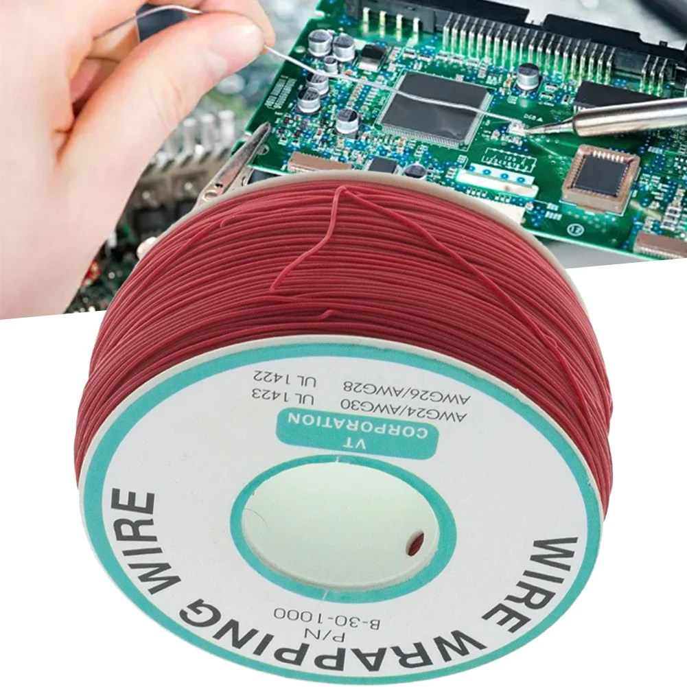 250M 30AWG Single Core PCB Jumper Cable Wire Tinned Copper Solid Cables Insulation Electronic Conductor Line Connector