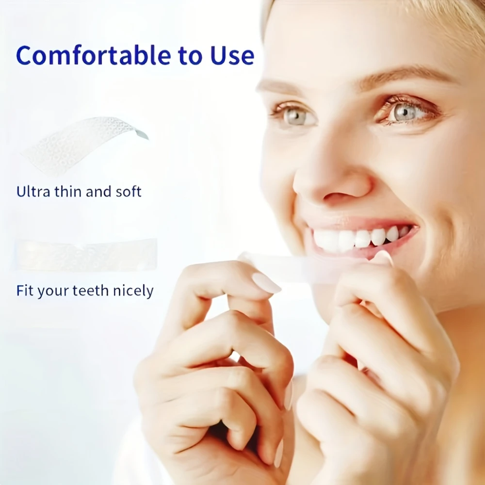 مجموعة تبييض الأسنان مكونة من 14 شريطًا، أسنان حساسة احترافية متوافقة مع إزالة البقع السريعة للتدخين والقهوة والنبيذ #4