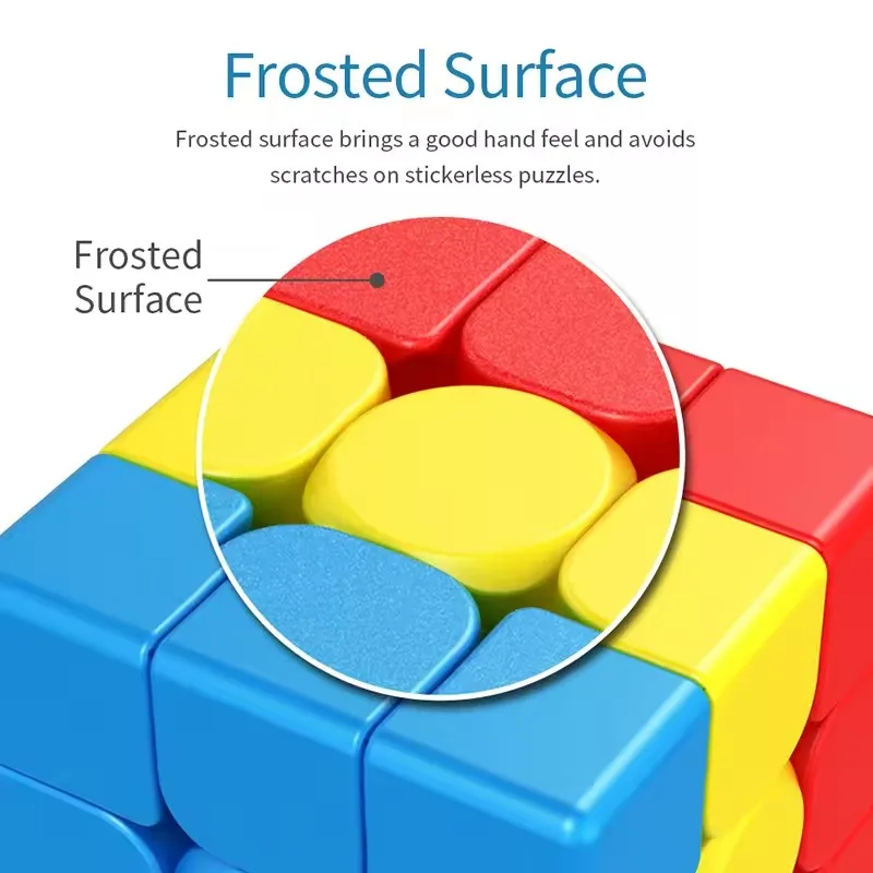 Moyu Unicornio/Pudding/IVY/Bumpy/Sandwich/Pequeño sombrero rojo cubo mágico conjunto cubos de velocidad rompecabezas Juguetes