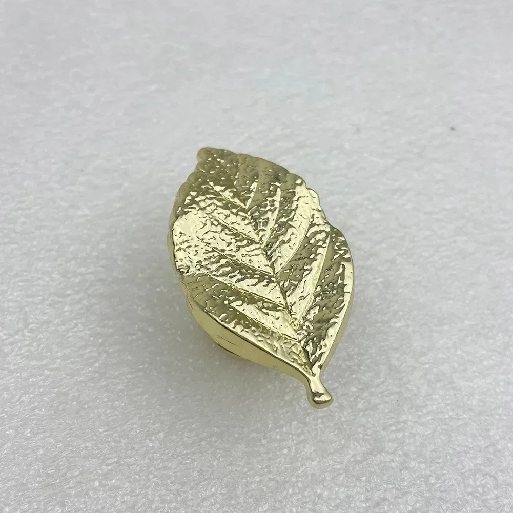 

Cabinets Knobs Furniture Handle 1pcs Cabinets Countertops Home Hardware Leaf Shape Zinc Alloy For Children Room