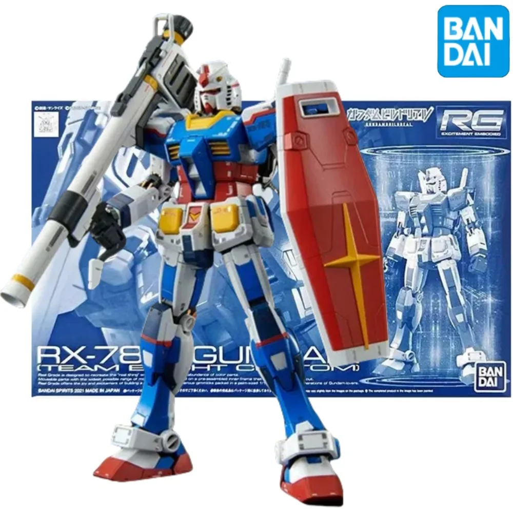 

Bandai Anime Model Original Genuine GUNDAM RX-78-2 Team Bright RG 1/144 PB Assembly Toy Action Figure Gift Collectible Ornaments